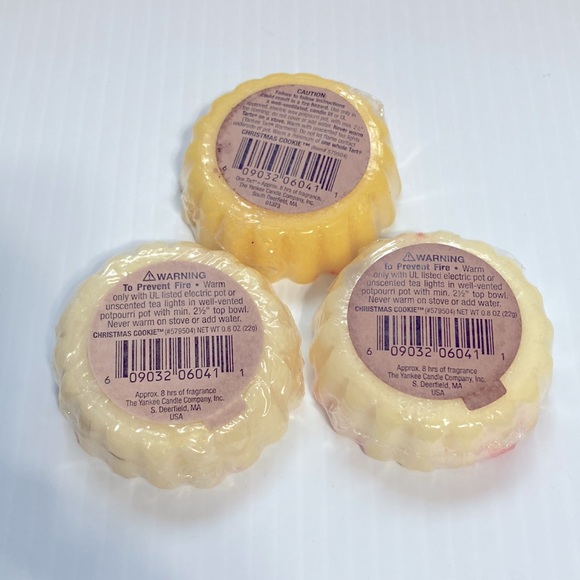 3 Yankee Candle Tarts CHRISTMAS COOKIE NEW 8 oz each - Picture 4 of 5